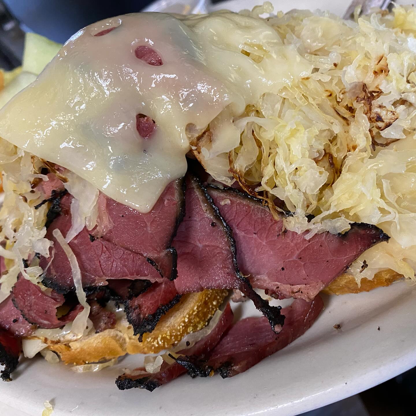 The Fahgeddaboudit Reuben sandwich